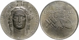 RDR - Österreich - Wien Zinkmedaille 1943 (v. Müllner) Ehrenmedaille der Gesellschaft Bildender Künstler Wiens. 
51,1mm 30,1g vz