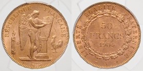 Frankreich III. République 1871-1940 50 Francs 1904 Friedb. 591 (328). Gad. 1113. 
Kr., in PCGS-Kapsel mit Bewertung MS62+ f.vz