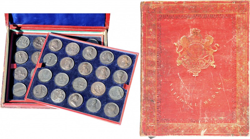 Großbritannien George III. 1760-1820 Medaillen-Serie 1820 Mudies Nationale Suite...