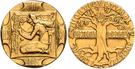 Großbritannien Victoria 1837-1901 Goldmedaille 1897 (v. M.M.C.) sog. Victoria-Medaille, Prämie der Royal Horticultural Society für einheimische Garten...