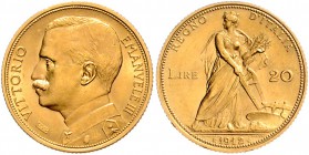 Italien Vittorio Emanuele III. 1900-1946 20 Lire 1912 R Friedb. 28. Schlumb. 96. Pagani 667. 
 ss-vz