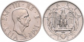 Italien Vittorio Emanuele III. 1900-1946 2 Lire 1936 R Rom KM 78. 
 vz-st/st-