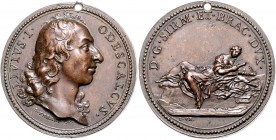 Italien - Bracciano Bronzemedaille o.J. (v. St. Urbain) a. Livio Odescalchi (1652-1713), Herzog v. Syrmien, Neffe von Papst Innocenz XI. und erfolglos...