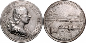 Italien - Bracciano Bronzemedaille 1699 versilbert (v. St. Urbain) a. Livio Odescalchi (1652-1713), Herzog v. Syrmien, Neffe von Papst Innocenz XI. un...