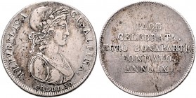 Italien - Cisalpine Republik 30 Soldi 1801 Mailand a.d. Frieden von Luneville Pagani 9. KM 1. 
 ss