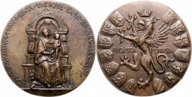Italien - Umbrien Bronzemedaille o.J. a.d. Nationalgalerie in Perugia, Umschrift bedeutet übersetzt: Gute Kunst-Denkmäler aus allen Teilen Umbriens ge...