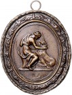 Italien - Renaissance Medaillen Bronzemedaille o.J. einseitig von Valerio Belli oder Valerio Vicentino (Vicenza, um 1470 - 1546), er war ein Kupferste...