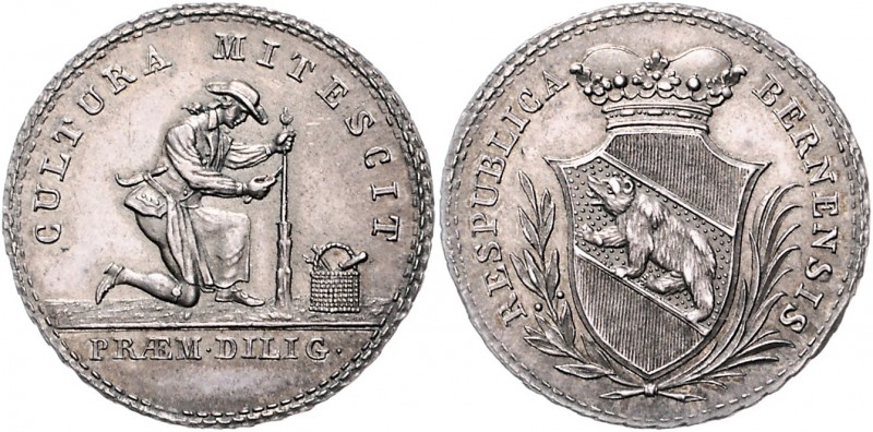 Schweiz - Bern Silbermedaille o.J. (v. Fueter unsign.) Schulprämie, Umschrift be...