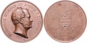 Sammlung Otto v. Bismarck Bronzemedaille 1850 (v. Schilling/Loos) a.d.Eröffnung des 1. Landtages in Berlin u.a. mit dem Abgeordneten Bismarck, jüngere...