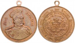 Sammlung Otto v. Bismarck Kupfermedaille 1885 (v. Lauer) auf seinen 70. Geburtstag und 50-jähriges Dienstjubiläum, Umschrift: Fürst Bismarck Bennert 2...