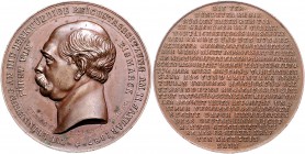 Sammlung Otto v. Bismarck Bronzemedaille 1887 (v. Bergmann unsign./Verlag E. Secker Hamburg) auf die Reichstagssitzung vom 11. Januar Bennert 48. Slg....