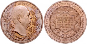 Sammlung Otto v. Bismarck Kupfermedaille 1890 (v. Drentwett) auf seine Entlassung, mit glattem Rand Bennert 79 va. Slg. Bö. vgl. 5233. 
winz. Patinaf...