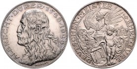 Medaillen von Karl Goetz Silbermedaille 1928 a.d. 400. Todestag von Albrecht Dürer, i.Rd: BAYER. HAUPTMÜNZAMT SILBER 900f Kien. 388. Slg. Bö. 6016. 
...