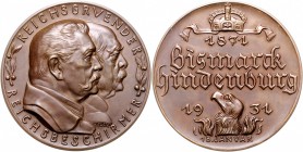 Medaillen von Karl Goetz Bronzemedaille 1931 Zur Erinnerung an die Reichsgründung 1871, i.Rd: BAYER. HAUPTMÜNZAMT Kien. 457. Slg. Bö. 6235. 
in diese...
