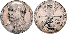 - Allgemeine Medaillen Silbermedaille 1915 (v. Hummel/Lauer) a. Generaloberst v. Eichhorn, i.Rd: SILBER 990 Zetzm. 2100. 
33,3mm 18,5g PP