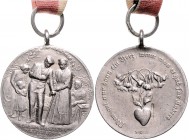 - Allgemeine Medaillen Silbermedaille 1916 (v. B.H. Mayer) Zum Andenken an den Weltkrieg 1914-1916, Hilfe für Kriegsopfer, Rs. Silberstempel 990 Zetzm...