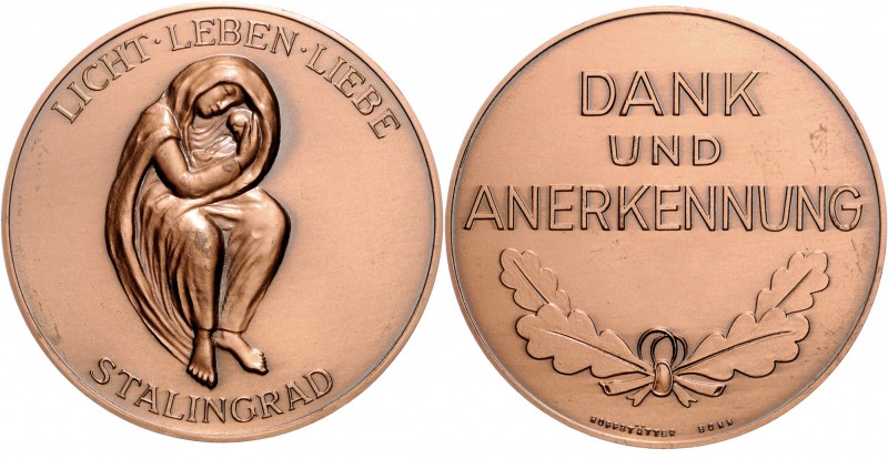 - Allgemeine Medaillen Bronzemedaille o.J. (v. Hofstätter) Die Madonna von Stali...