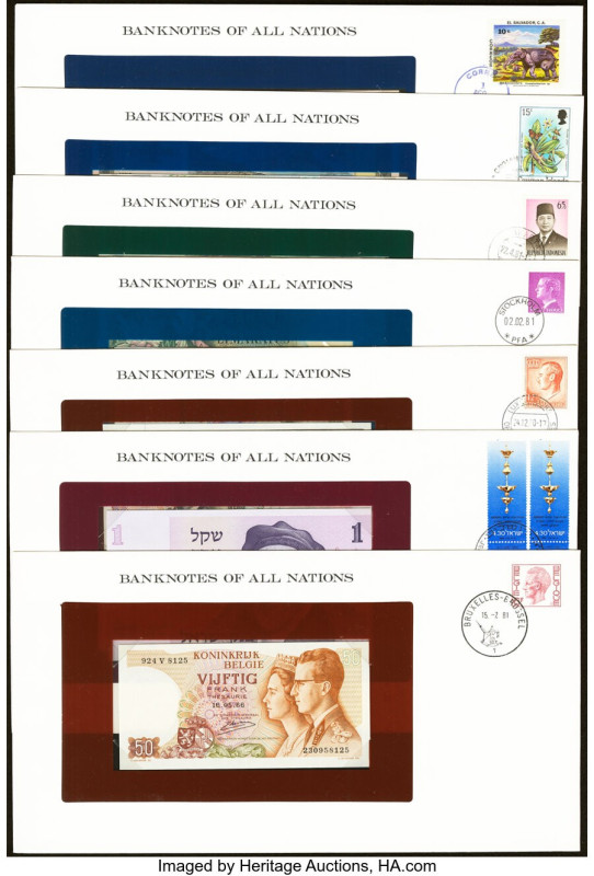 Scotland; Gibraltar; Indonesia & More Banknotes of All Nations 20 Examples in Fi...