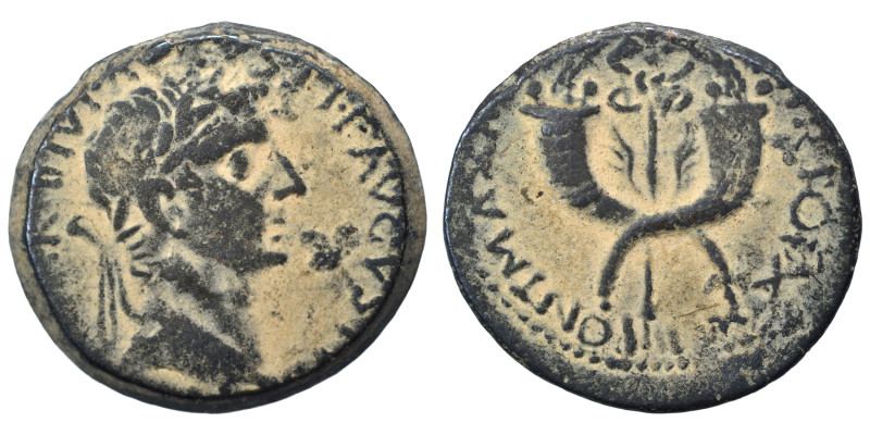 Tiberius, 14-37. Ae (bronze, 15.05 g, 30 mm). TI CAESAR DIVI AVGVSTI F AVGVSTVS ...