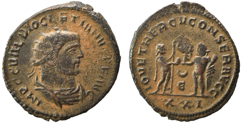 Diocletian, 284-305. Antoninianus (bronze, 3.59 g, 22 mm), Antioch. IMP C C VAL ...