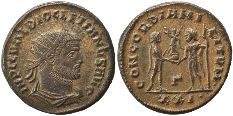 Diocletian, 284-305. Antoninianus (bronze, 3.57 g, 20 mm), Cyzicus. IMP C C VAL ...