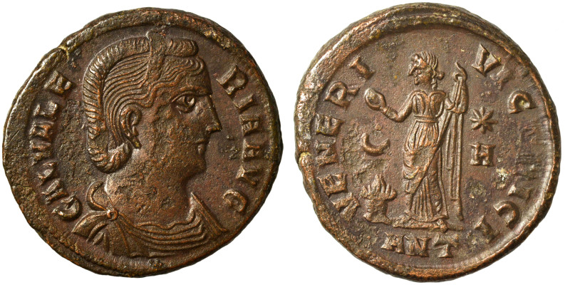 Galeria Valeria, Augusta, 308-311. Follis (bronze, 6.01 g, 22 mm), Antioch. GAL ...