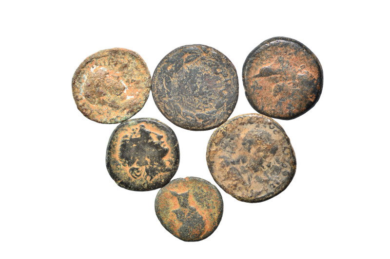 6x Roman Provincial coins. F-VF. As seen, no return.