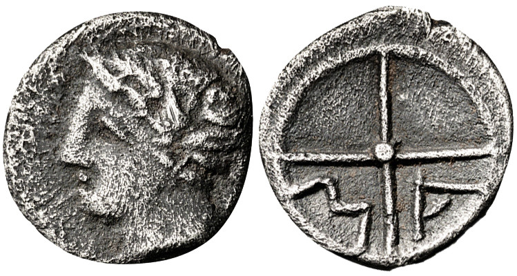 (s. IV-III a.C.). Galia. Massalia. Óbolo. (S. 72). 0,67 g. MBC.