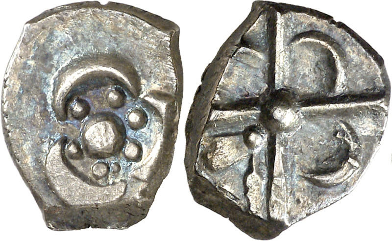 (s. II-I a.C.). Galia. Volcae Tectosages. Dracma "à la croix". (De la Tour 3351)...