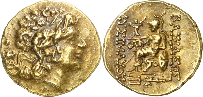 (88-86 a.C.). A nombre de Lisímaco. Tracia. Tomis. Estátera de oro. (S. 1708 var...