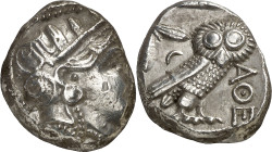 (400/390-353 a.C.). Ática. Atenas. Tetradracma. (S. 2537) (CNG. IV, 1598). 16,98 g. MBC/MBC+.