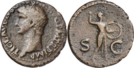 (41-42 d.C.). Claudio. As. (Spink 1861) (Co. 84) (RIC. 100). 9,98 g. MBC-.