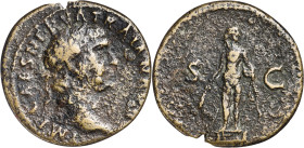 (101 d.C.). Trajano. Cuadrante. (Spink 3245) (Co. 336) (RIC. 689). 2,89 g. BC+.