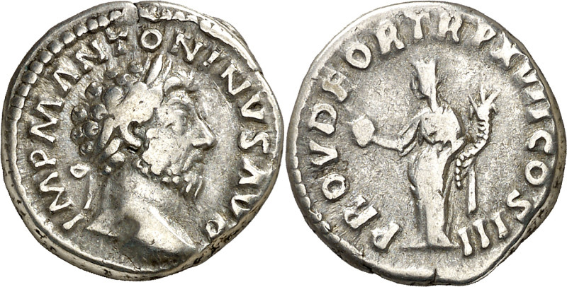 (162-163 d.C.). Marco Aurelio. Denario. (Spink falta) (S. 525) (RIC. 73). 3,26 g...