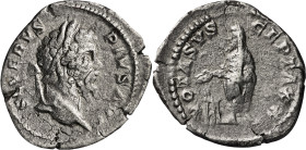 (207 d.C.). Septimio Severo. Denario. (Spink 6393) (S. 791) (RIC. 308). 3,29 g. MBC-.