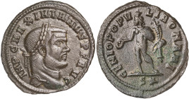 (299 d.C.). Maximiano Hércules. Roma. Follis. (Spink 13255) (Co. 179) (RIC. 94b). 11,07 g. MBC.