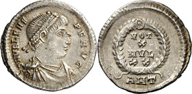 (373-374 d.C.). Valente. Antioquía. Siliqua. (Spink 19699) (S. 96e) (RIC. 34b1). 1,98 g. MBC+.
