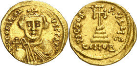 Constante II (641-668). Constantinopla. Sólido. (Ratto falta) (S. 938). 4,36 g. MBC+.