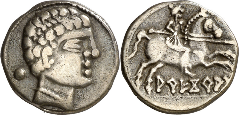 Arecorata (Ágreda). Denario. (FAB. 108) (ACIP. 1769). 3,82 g. MBC+.