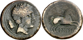 Ausescen (Vic). Semis. (FAB. 168) (ACIP. 1295). Rara. 11,66 g. MBC-.