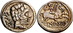 Bascunes (Pamplona). Denario. (FAB. 215) (ACIP. 1630). 4,33 g. MBC+.