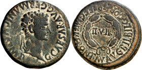 Calígula. Bilbilis (Calatayud). As. (FAB. 286) (ACIP. 3026f). 13,34 g. MBC.