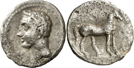 Cartagonova (Cartagena). 1/4 de siclo. (FAB. 545) (ACIP. 605). Limpiada. 1,70 g. (MBC-).