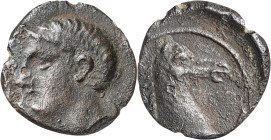 Cartagonova (Cartagena). 1/4 de calco. (FAB. 554) (ACIP. 610). 1,68 g. MBC-.