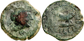 Celtitan (Peñaflor). As. (FAB. 822) (ACIP. 2427). Pátina verde. Muy escasa. 22,76 g. MBC-.