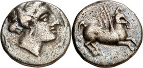 Emporiton (Sant Martí d'Empúries). Dracma. (FAB. 1108) (ACIP. 176). 4,60 g. MBC-.