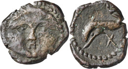 Agadir (Cádiz). 1/2 calco. (FAB. 1327) (ACIP. 675, como 1/4 de calco). 2,15 g. MBC-/MBC.