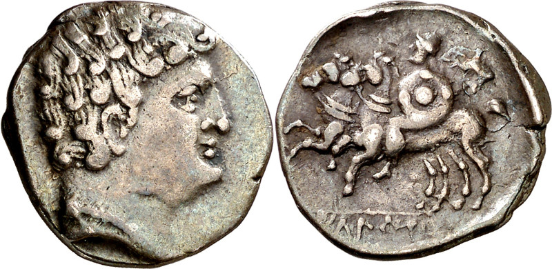 Icalcuscen (Iniesta). Denario. (FAB. 1396) (ACIP. 2071). 4,09 g. MBC.