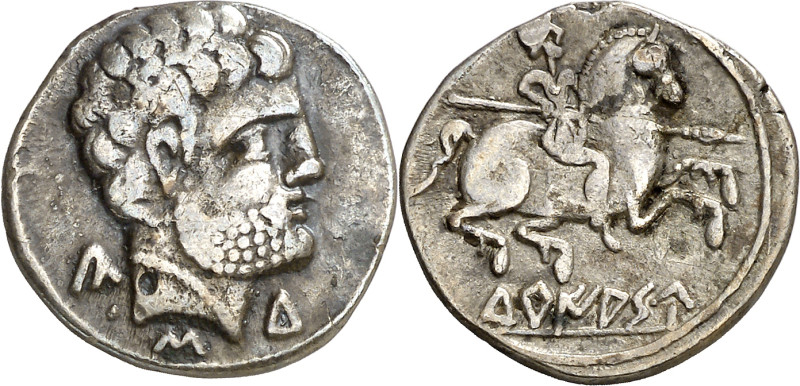 Turiasu (Tarazona). Denario. (FAB. 2417) (ACIP. 1722). 2,69 g. MBC-/MBC.