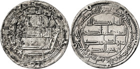Califato Omeya de Damasco. AH 130. Merwan II. Wasit. Dirhem. (S. Album 142) (Lavoix 551). Oxidaciones limpiadas. Escasa. 2,56 g. MBC-.